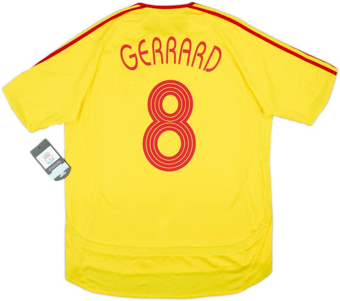 2006-07 Liverpool Away Shirt Gerrard #8 (L)