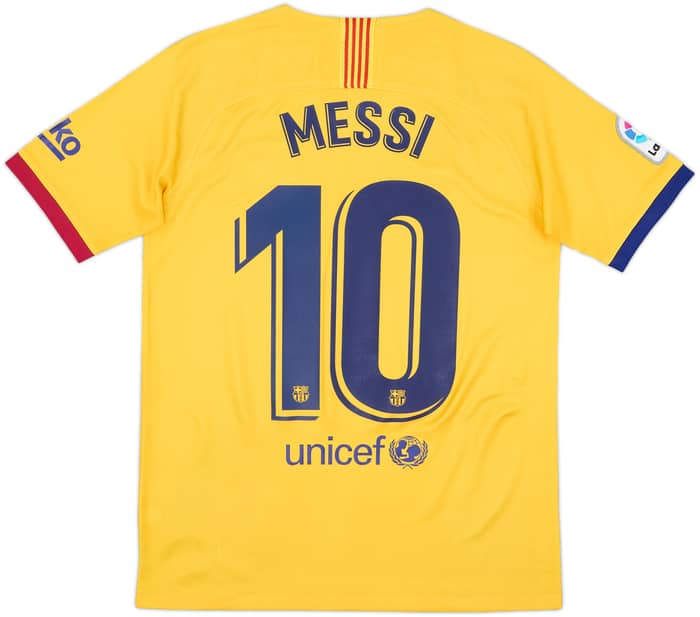 2019-20 Barcelona Away Shirt Messi #10 - 8/10 - (XL.Boys)