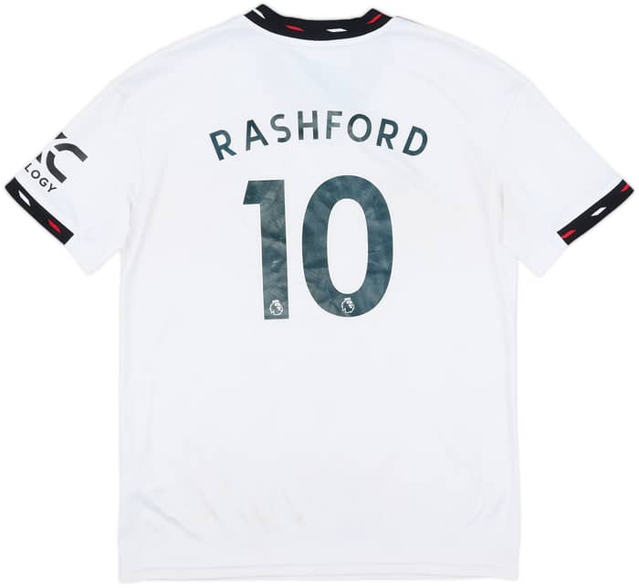 2022-23 Manchester United Away Shirt Rashford #10 - 4/10 - (L.Boys)
