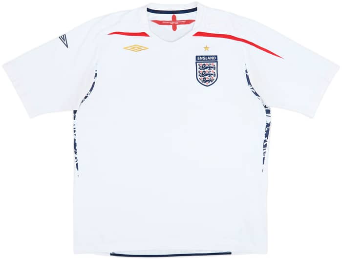 2007-09 England Home Shirt - 5/10 - (XL)