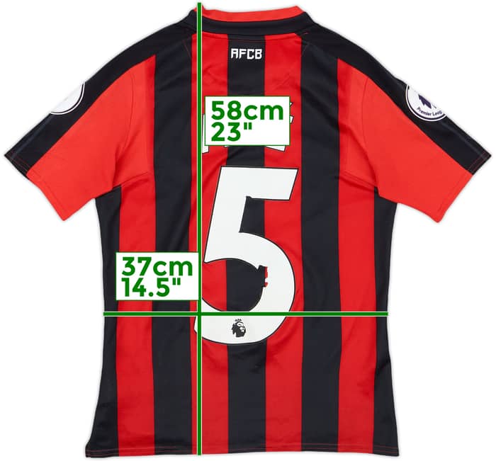 2017-18 Bournemouth Home Shirt Ake #3 - 5/10 - (M.Boys)