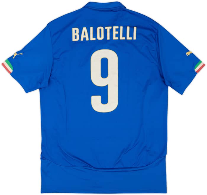 2014-15 Italy Home Shirt Balotelli #9 - 6/10 - (XL)
