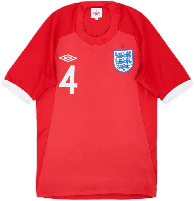 Camiseta de visitante de Inglaterra 2010-11 Gerrard #4 - 5/10 - (XS)