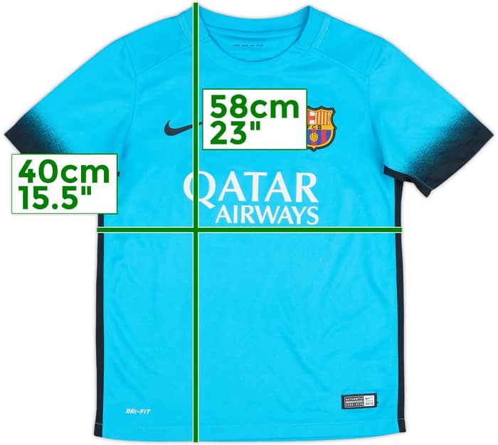 2015-16 Barcelona Third Shirt - 6/10 - (M.Boys)