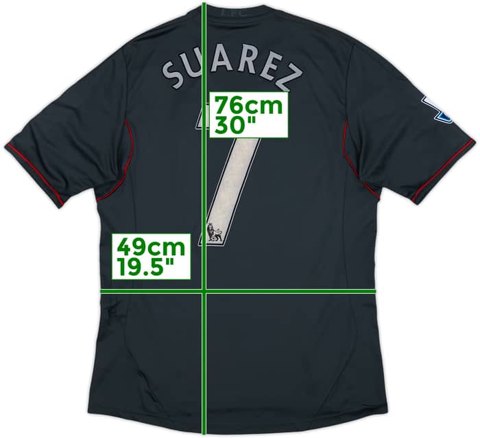 2011-12 Liverpool Away Shirt Suarez #7 - 6/10 - (M)