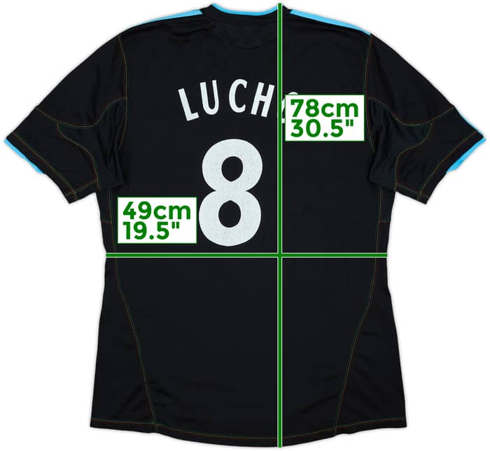 2010-11 Olympique Marseille Third Shirt Lucho #8 - 5/10 - (L)