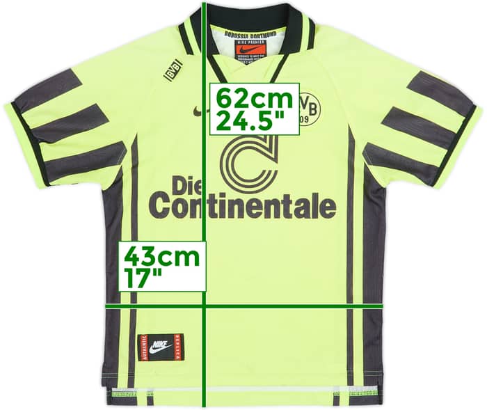 1996-97 Borussia Dortmund Home Shirt - 5/10 - (M.Boys)