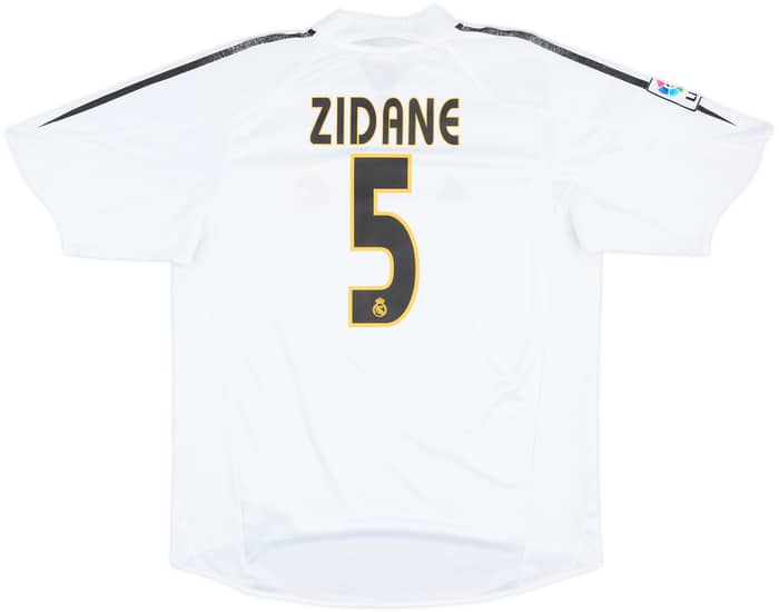 2004-05 Real Madrid Home Shirt Zidane #5 - 5/10 - (L)
