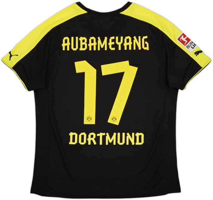 2013-14 Borussia Dortmund Away Shirt Aubameyang #17 - 7/10 - (L)