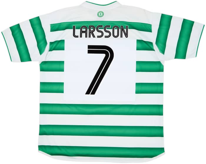 2003-04 Celtic Home Shirt Larsson #7 - 6/10 - (XL)