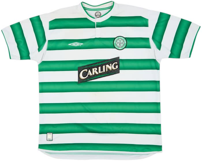 2003-04 Celtic Home Shirt Larsson #7 - 6/10 - (XL)