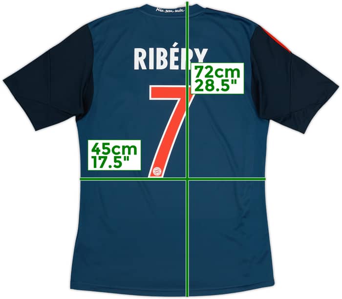 Camiseta de la tercera equipación del Bayern Munich 2013-14 Ribery #7 - 9/10 - (Niños XL)