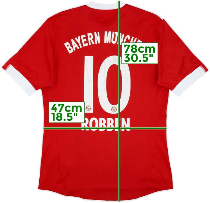 2009-10 Bayern Munich Home Shirt Robben #10 - 6/10 - (M)