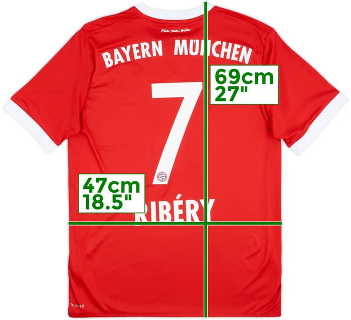 2017-18 Bayern Munich Home Shirt Ribery #7 - 9/10 - (XL.Boys)