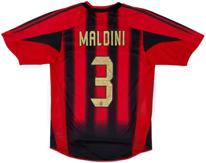 2004-05 AC Milan Home Shirt Maldini #3 - 5/10 - (S)