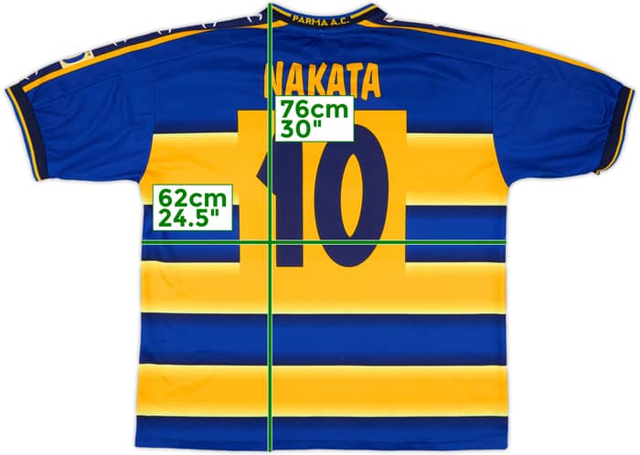 2002-03 Parma European Home Shirt Nakata #10 - 5/10 - (L)