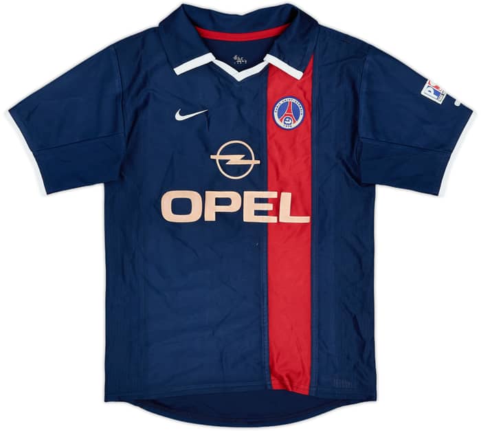 2001-02 Paris Saint-Germain Home Shirt Ronaldinho #21 - 5/10 - (M.Boys)