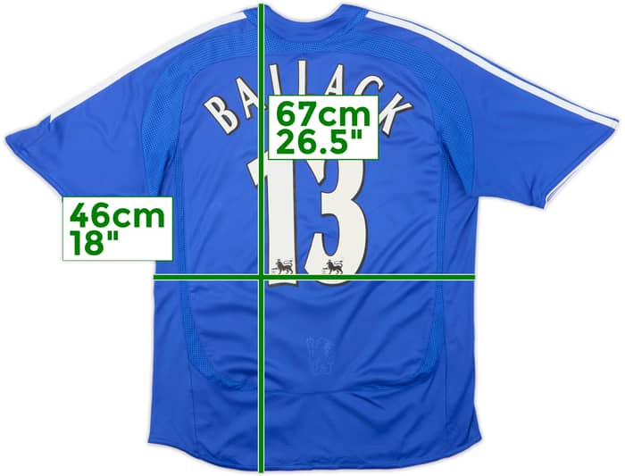 2006-08 Chelsea Home Shirt Ballack #13 - 8/10 - (S)