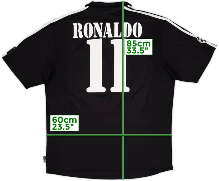2001 Real Madrid Away Shirt Ronaldo #11 - 8/10 - (XL)