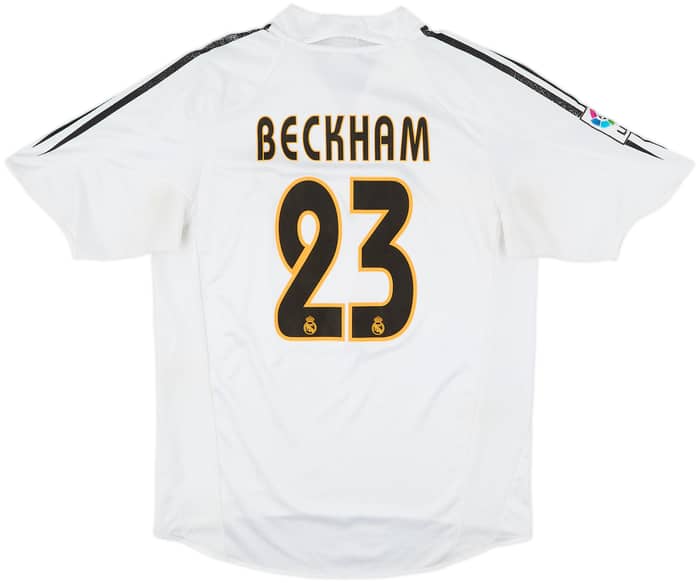 2004-05 Real Madrid Home Shirt Beckham #23 - 5/10 - (M)