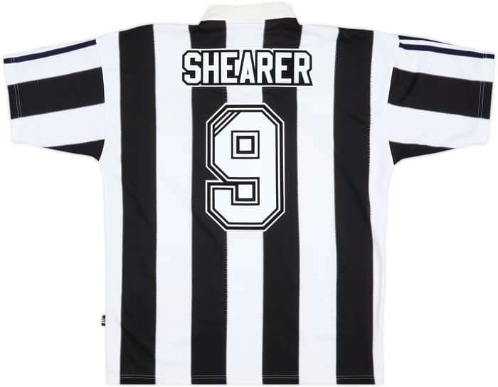 1995-97 Newcastle Home Shirt Shearer #9 - 7/10 - (L)