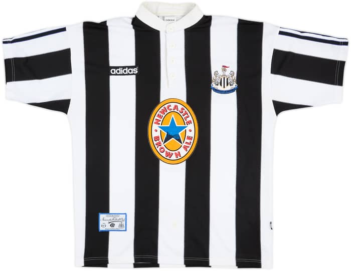 1995-97 Newcastle Home Shirt Shearer #9 - 7/10 - (L)