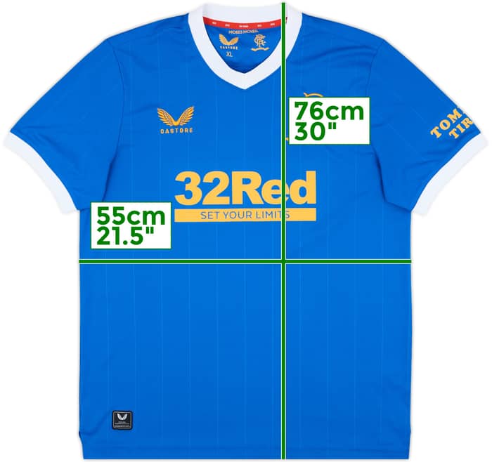 2021-22 Rangers Home Shirt - 10/10 - (XL)