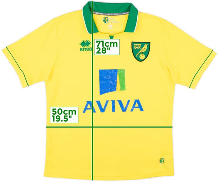 2012-13 Norwich Home Shirt - 6/10 - (S)
