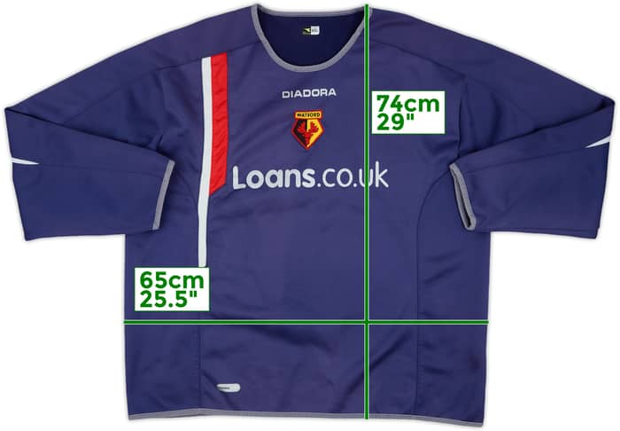 2005-06 Watford Diadora Sweat Top - 7/10 - (XXL)