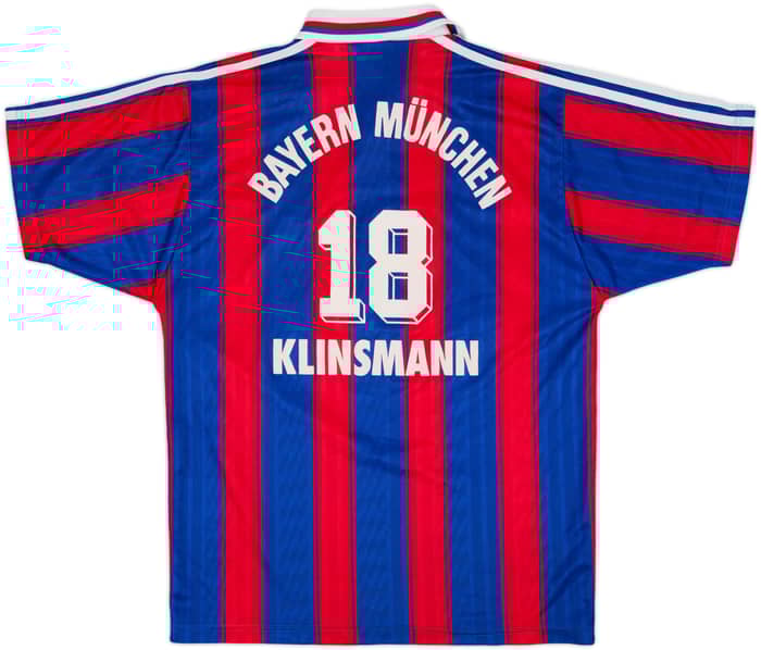 1995-97 Bayern Munich Home Shirt Klinsmann #18 - 8/10 - (S)
