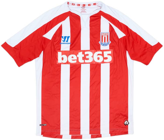 2014-15 Stoke City Signed Home Shirt - 6/10 - (S)