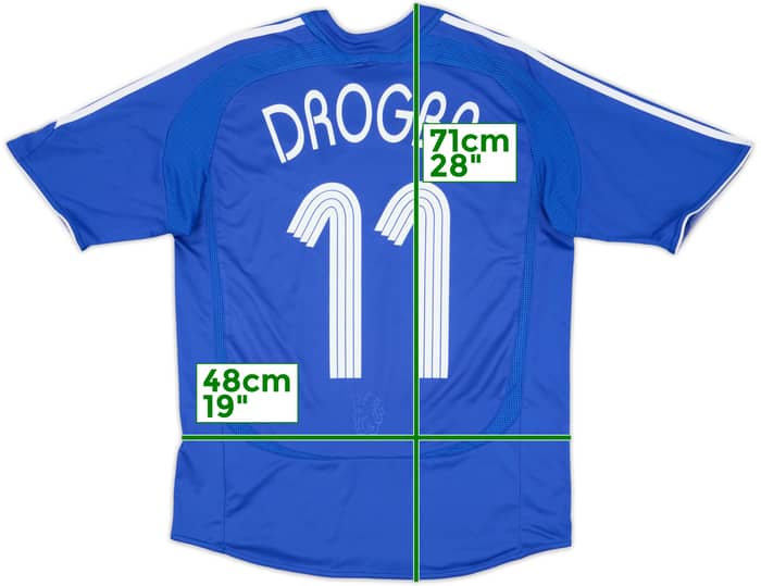 2006-08 Chelsea Home Shirt Drogba #11 - 6/10 - (XL.Boys)