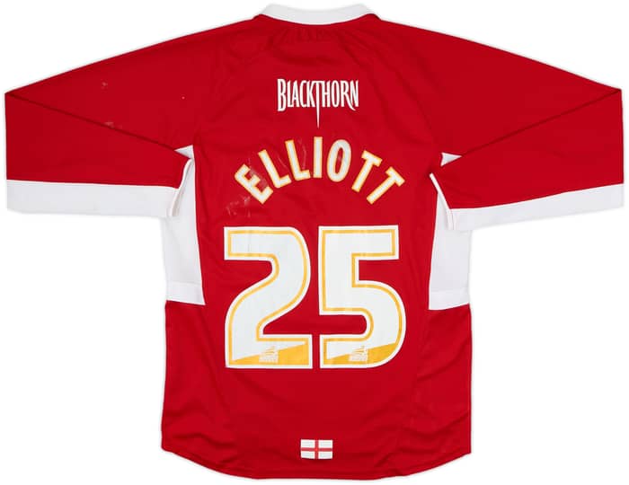 2007-08 Bristol City Home L/S Shirt Elliot #25 - 5/10 - (M)
