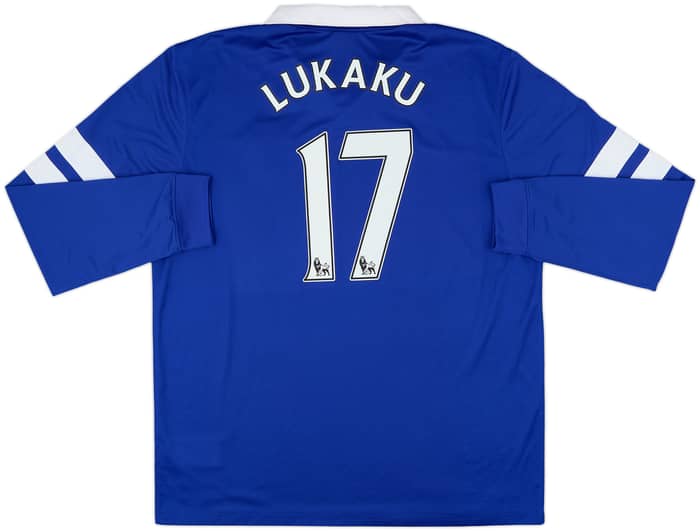 2013-14 Everton Home L/S Shirt Lukaku #17 - 9/10 - (XL)