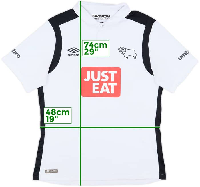 2016-17 Derby County Home Shirt - 8/10 - (M)