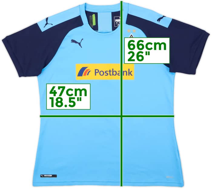 2019-20 Borussia Monchengladbach Away Shirt - 5/10 - (Women's L)