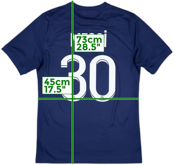 2022-23 Paris Saint-Germain Home Shirt Messi #30 - 6/10 - (S)