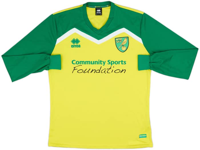 2014-15 Norwich Errea Training L/S Shirt - 8/10 - (L)