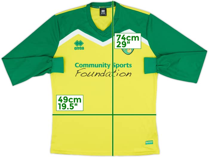 2014-15 Norwich Errea Training L/S Shirt - 8/10 - (L)