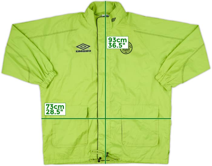 1998-99 Celtic Umbro Hooded Rain Jacket - 8/10 - (XL)