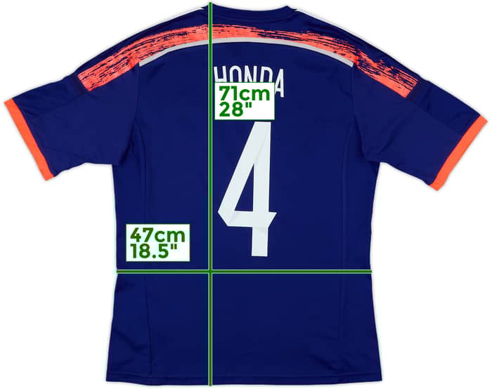 2013-15 Japan Home Shirt Honda #4 - 10/10 - (M)