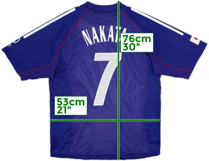2002-04 Japan Player Issue Home Shirt Nakata #7 - 8/10 - (L)