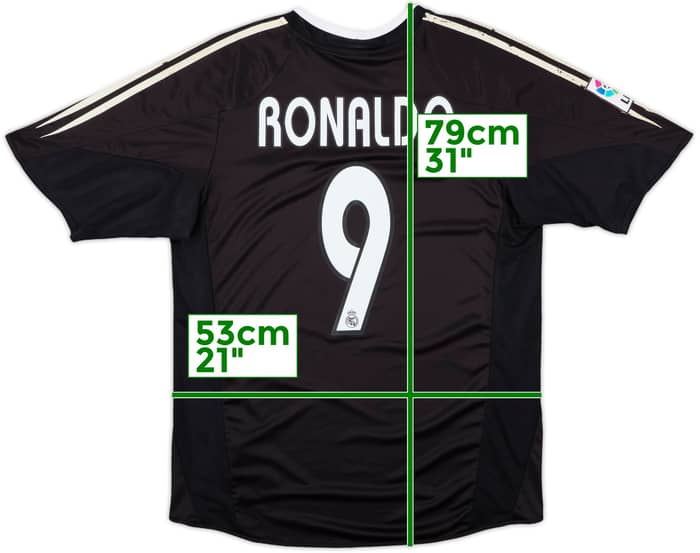 2004-05 Real Madrid Away Shirt Ronaldo #9 - 5/10 - (M)