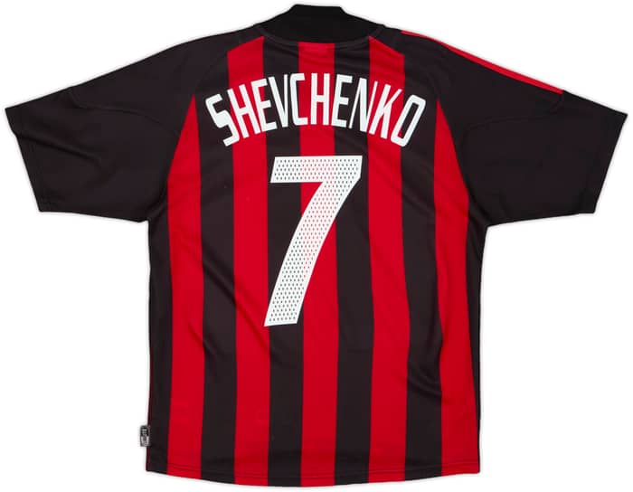2002-03 AC Milan Home Shirt Shevchenko #7 - 8/10 - (S)