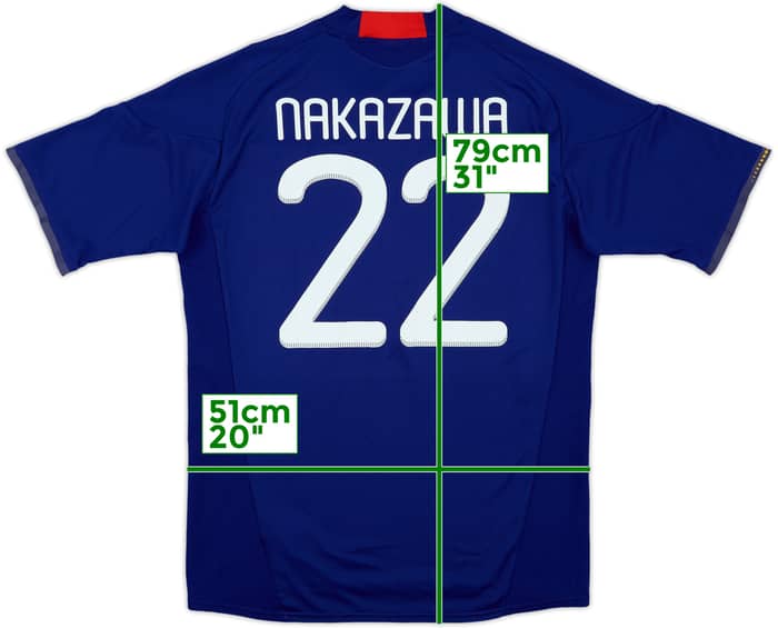 2010-12 Japan Home Shirt Nakazawa #22 - 6/10 - (L)