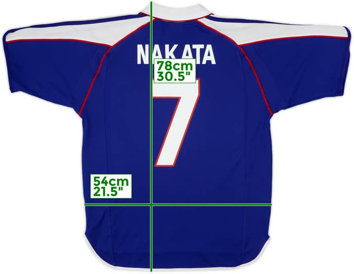 2000-01 Japan Home Shirt Nakata #7 - 8/10 - (L)