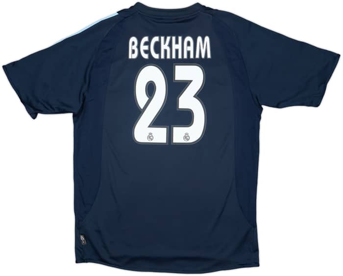 2003-04 Real Madrid Away Shirt Beckham #23 - 8/10 - (M)