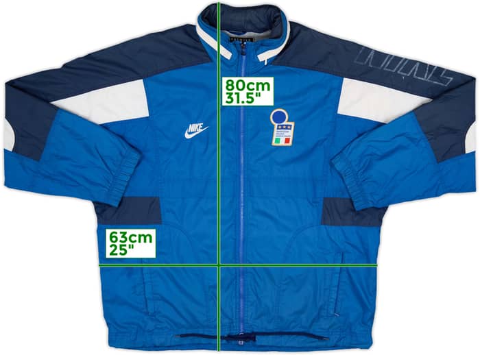 1996-97 Italy Nike Hooded Rain Jacket - 5/10 - (XXL)
