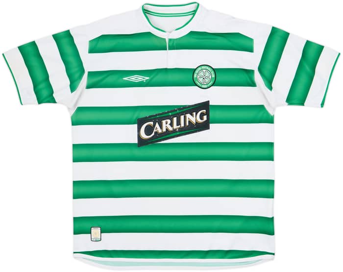 2003-04 Celtic Home Shirt Larsson #7 - 7/10 - (XL)