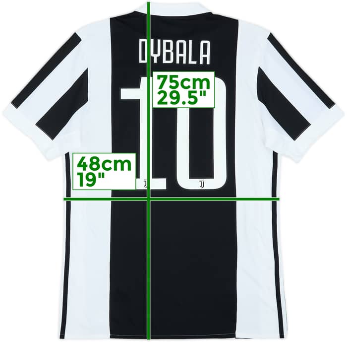 2017-18 Juventus Home Shirt Dybala #10 - 8/10 - (M)